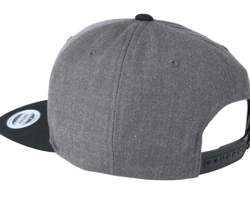 Snapback-Origami Plane Filled Charcoal/Black Snapback -