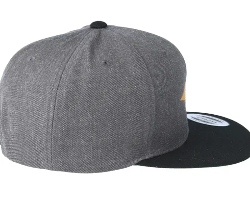 Snapback-Origami Plane Filled Charcoal/Black Snapback -