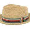 Straw Hat-Stetson Player Raffia Crochet Natural Straw Hat -
