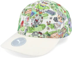 Dad Cap-Puma Players Edition Cap Frosted Ivory All Over Print Dad Cap -