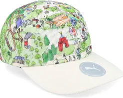 Dad Cap-Puma Players Edition Cap Frosted Ivory All Over Print Dad Cap -