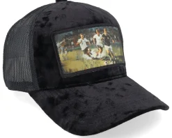Trucker-Calza Pennello Playing Football Velvet A-Frame Trucker - Black
