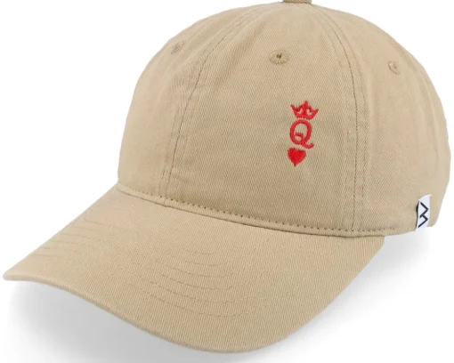 Fashion Iconic Poker Queen Crown Wai Washed Mom Cap - Green
