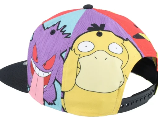 Clearance Difuzed Pokémon Multi Pop Art Snapback -