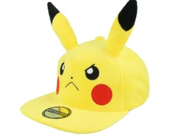 Snapback-Difuzed Pokémon Angry Pikachu Plush Yellow Snapback -