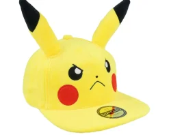 Snapback-Difuzed Pokémon Angry Pikachu Plush Yellow Snapback -