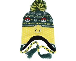 Online Difuzed Pokémon Sherpa Beanie Green/Yellow Pom -
