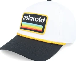 Adjustable-American Needle Polaroid Roscoe White/Black A-Frame Adjustable -