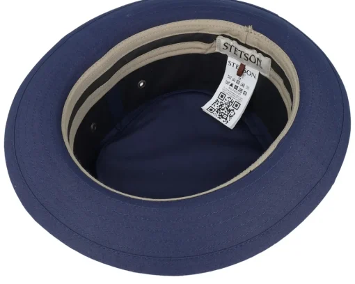 Pork Pie Hats-Stetson Pork Pie Co/Pes Blue Pork Pie -