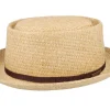 Pork Pie Hats-Stetson Pork Pie Toyo Natural Straw Hat -