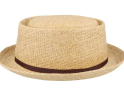 Pork Pie Hats-Stetson Pork Pie Toyo Natural Straw Hat -
