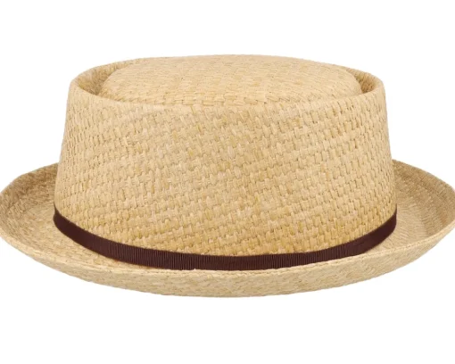 Pork Pie Hats-Stetson Pork Pie Toyo Natural Straw Hat -