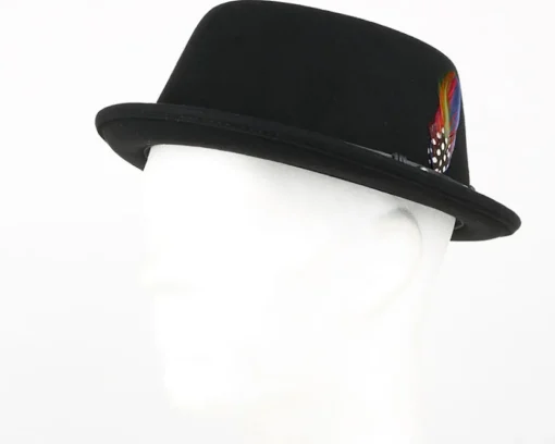 Pork Pie Hats-Stetson Pork Pie Woolfelt Black -
