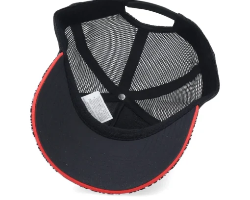 Motor-Porsche Motorsport Quoted All Over Print Black Trucker -