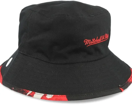Discount Mitchell & Ness Portland Trail Blazers Hyper Black Bucket -