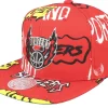 Sale Mitchell & Ness Portland Trail Blazers Sticker Pack Snapback - Red
