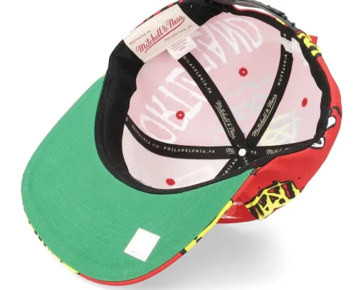 Sale Mitchell & Ness Portland Trail Blazers Sticker Pack Snapback - Red