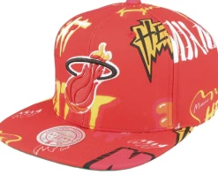 Sale Mitchell & Ness Portland Trail Blazers Sticker Pack Snapback - Red
