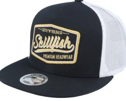 Trucker-Skillfish Premium Fishing Classic Black/White A-frame Trucker -