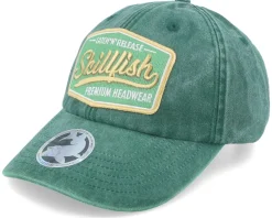 Online Skillfish Premium Fishing Vintage Washed Green Dad Cap -