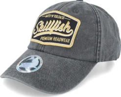 Online Skillfish Premium Fishing Vintage Washed Black Dad Cap -