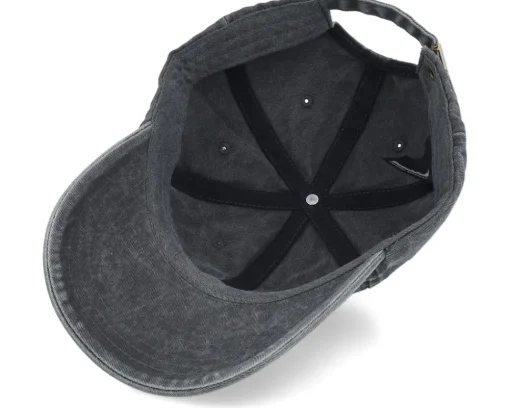 Online Skillfish Premium Fishing Vintage Washed Black Dad Cap -