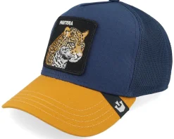 Trucker-Goorin Bros. Premium Pantera Indigo/Yellow A-Frame Trucker -