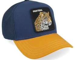 Trucker-Goorin Bros. Premium Pantera Indigo/Yellow A-Frame Trucker -