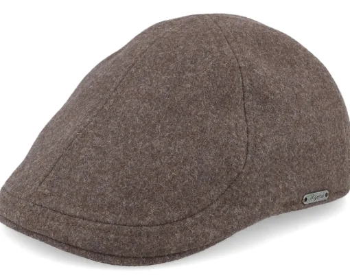 Fashion Wigéns Pub Cap Dark Grey Flat Cap - Black