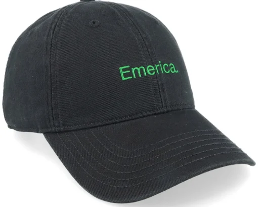 Skate-Emerica Pure Gold Dad Hat /Green Dad Cap - Black