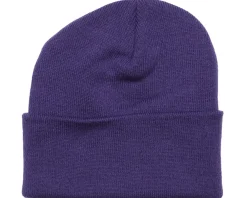 Blank Beanies-Beechfield Cuff Blank Beanie - Purple
