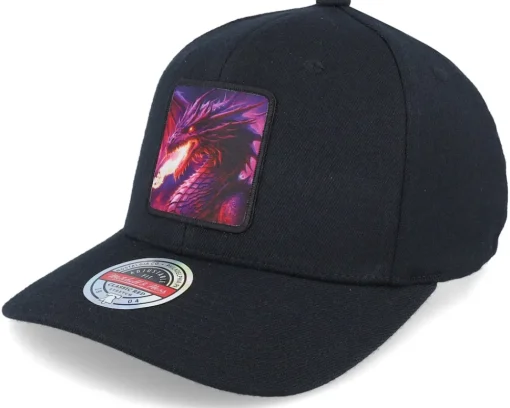 Adjustable-Iconic Purple Dragon Black Adjustable -