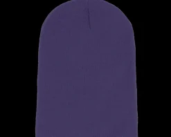 Long Beanies | Blank Beanies-Beechfield Purple Long Blank Beanie -
