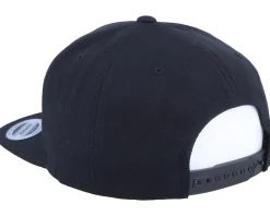 Snapback-Iconic Q Letter 3D Black Snapback -