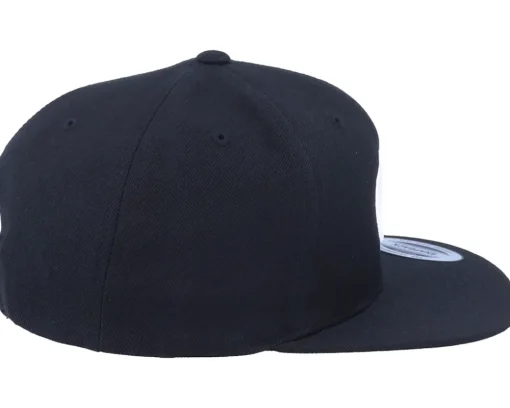 Snapback-Iconic Q Letter 3D Black Snapback -