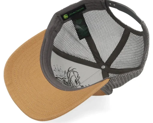 Clearance John Deere Quilted Hat Coyote Brown Trucker -