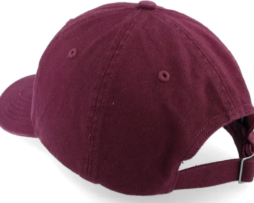 Outlet Richardson R55 Solid Maroon Dad Cap - Red