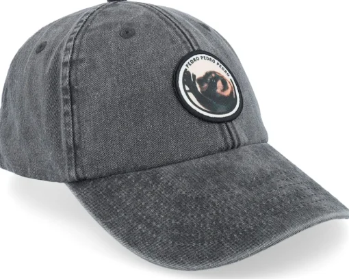 Sale Scenes Raccoon Pedro Round Patch Washed Black Dad Cap -