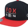 New Fox Race Spec Hat Black/Red Snapback -