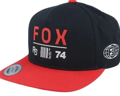 New Fox Race Spec Hat Black/Red Snapback -