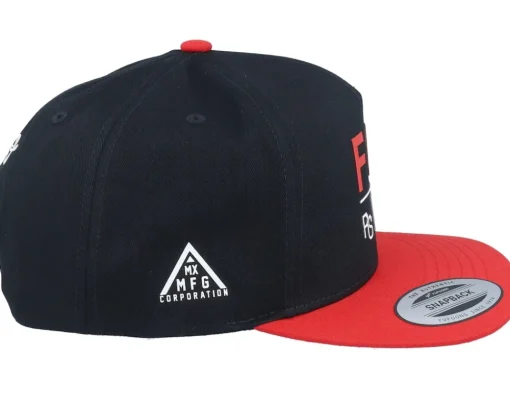 New Fox Race Spec Hat Black/Red Snapback -