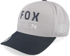 Motor-Fox Race Spec Hat Steel Grey/Black A-Frame Adjustable -