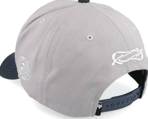 Motor-Fox Race Spec Hat Steel Grey/Black A-Frame Adjustable -