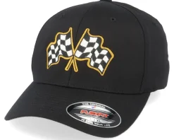 Flexfit-Born To Ride Racing Flags Black Flexfit -