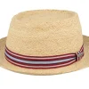Pork Pie Hats-Stetson Raffia Beige Pork Pie -