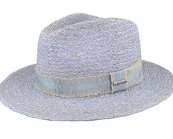 Straw Hat-Stetson Raffia Blue Traveller -