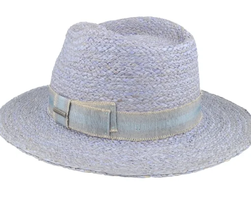 Straw Hat-Stetson Raffia Blue Traveller -