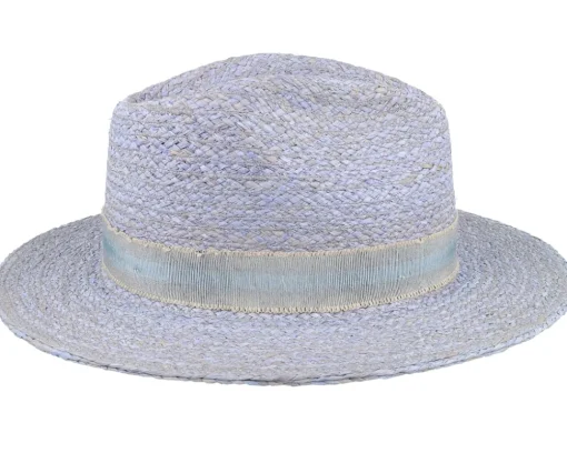 Straw Hat-Stetson Raffia Blue Traveller -