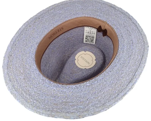 Straw Hat-Stetson Raffia Blue Traveller -