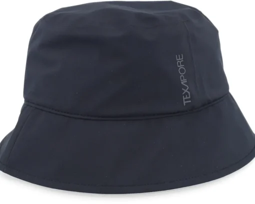 Buckets-Jack Wolfskin Rain Hat Black Bucket -